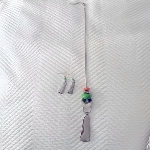 Silver Necklace & Earrings Set